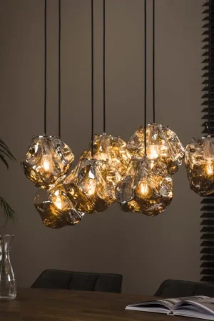 Hanglamp Tanner 7 lichtbronnen - grijs Nieuw