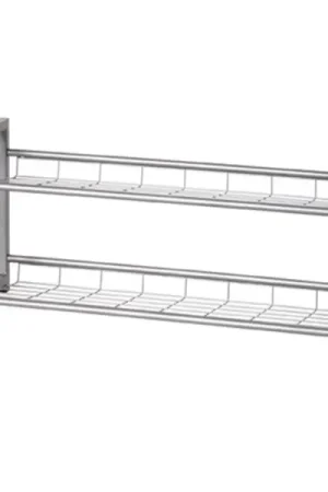 Schoenenrek Leonore 80cm, 2 planken - aluminium Korting