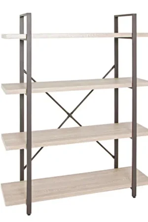 Wandrek Friso 105cm, 4 planken - bruin/eik decor Hoge Kwaliteit