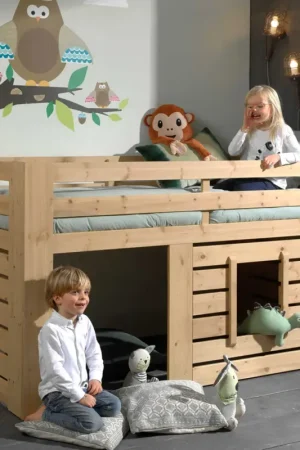 Halfhoogslaper Olivier 90x200 dennenhout Alleen Vandaag