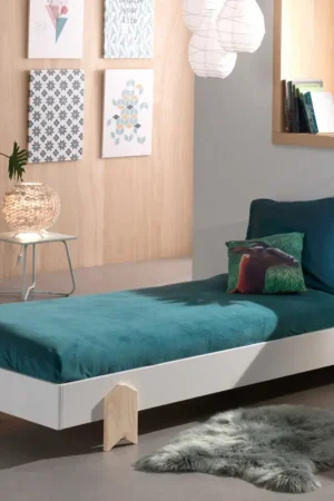 Kinderbed Modulo arrow 90x200 stapelbaar - wit/dennenhout Beperkt Aanbod