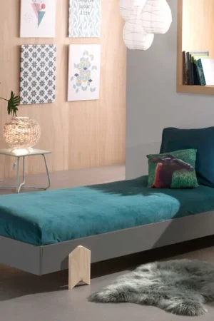 Kinderbed Modulo arrow 90x200 stapelbaar - antraciet/dennenhout Flitsaanbieding