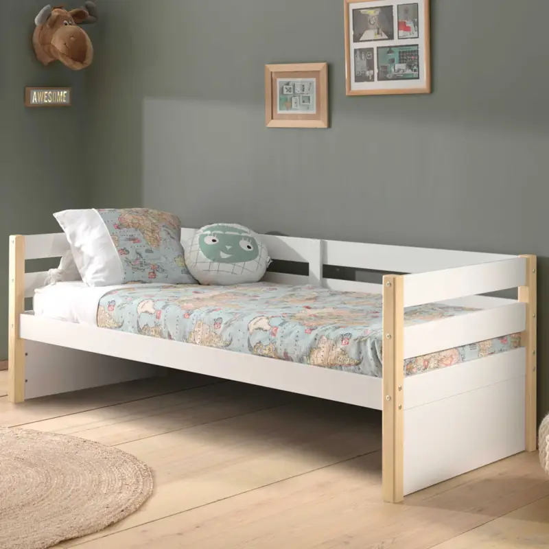 Kajuitbed Maggie 90 x 200 dennenhout - wit Veilige Betaling