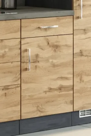 Keukenkast Sorrella 50cm 1 deur & 1 lade - eik/grafiet Koop Vandaag