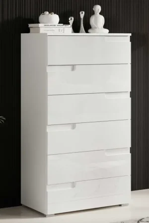 Commode Peso 6 lades - wit Betrouwbaar