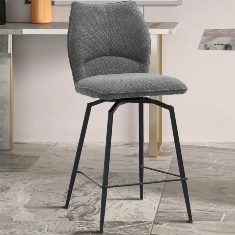 Draaibare barstoel Lara | 48 x 56 x 103 cm | Grijs design Tijdelijk Beschikbaar