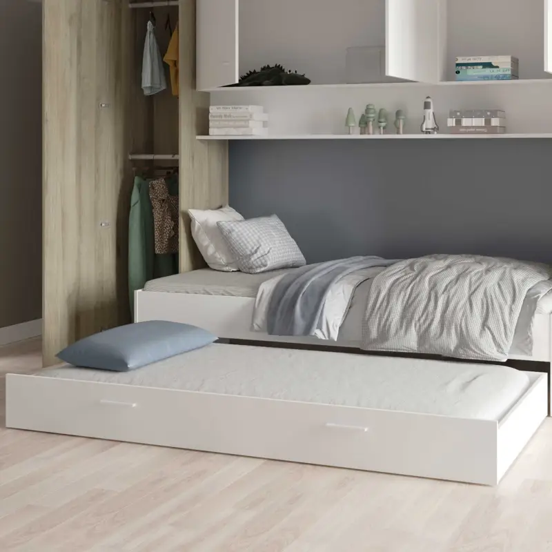 Favoriet Bedlade Tidelle 90 x 200 cm-mat wit