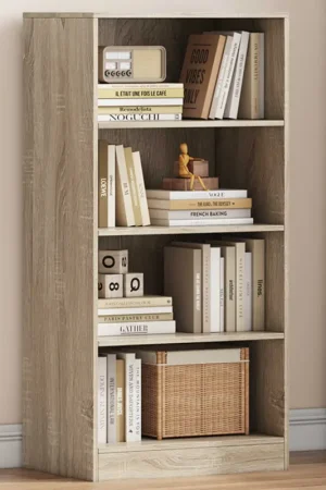 Boekenkast Stacy 55 cm 3 legplanken-sonoma eik Lage Kosten
