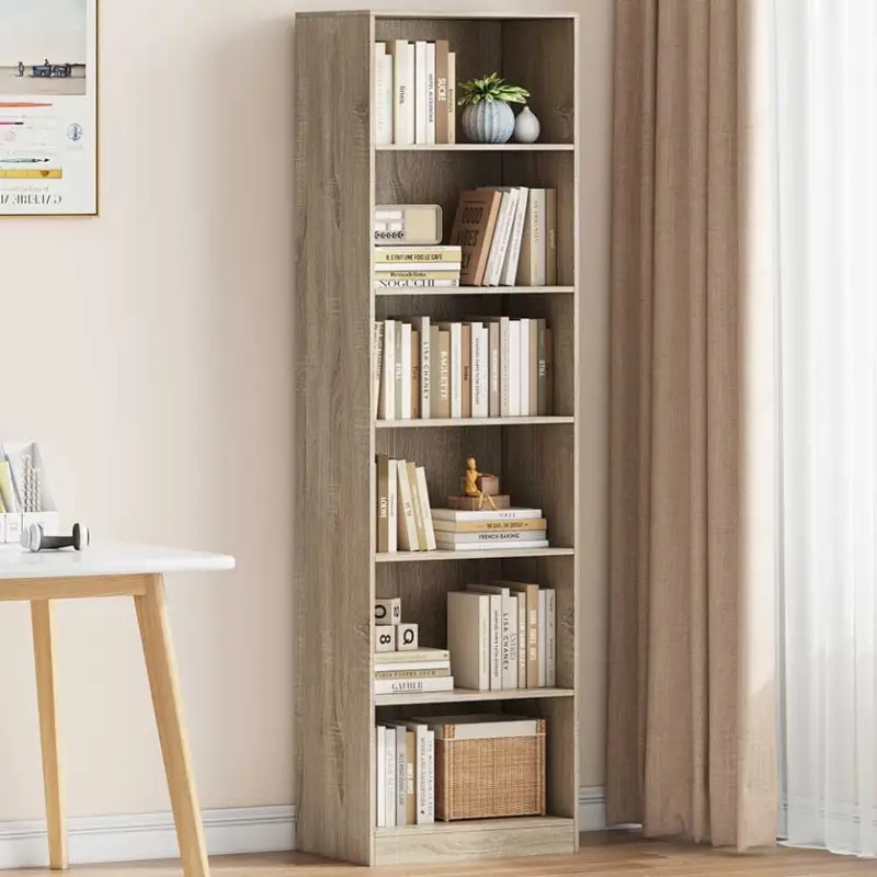 Populair Boekenkast Stacy 55 cm 5 legplanken-sonoma eik