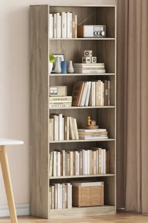 Boekenkast Stacy 72 cm 5 legplanken-sonoma eik Korting