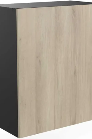 Hangkast Romanie 60 cm 1 draaideur en 1 legplank-Kronberg eik/matzwart Hete Deal