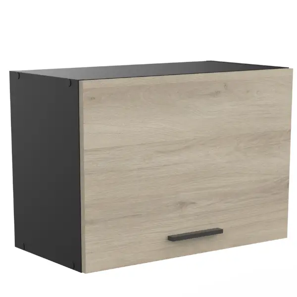 Veilige Betaling Hangkast Romanie 60 cm 1 opklapdeur-Kronberg eik/matzwart
