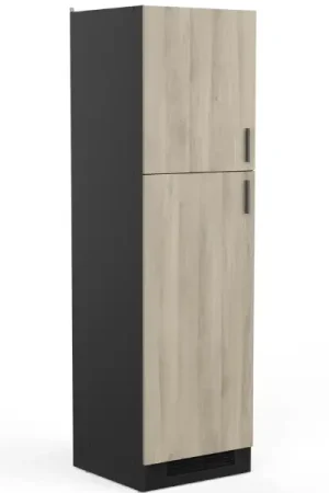 Betrouwbaar Keukenkast voor koelkast Romanie 60 cm 2 draaideuren en 2 legplanken-Kronberg eik/matzwart
