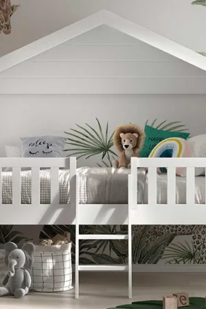 Bedhuisje Senna met ladder 90x200 cm - wit Direct Beschikbaar