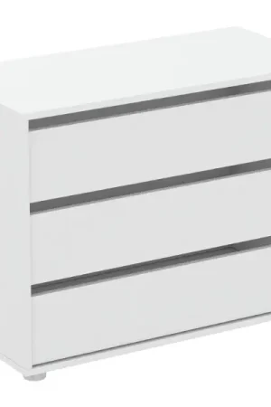 Gereduceerde Prijs Ladekast Blokty - 80x40x58cm - wit
