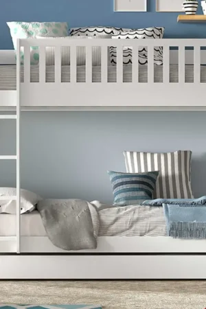 Hete Deal Stapelbed Scottie met bedlade - wit