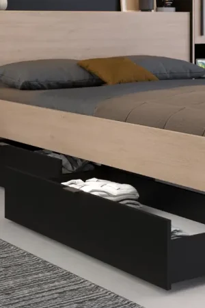 Goedkoop Set van bedlades Ponte - zwart