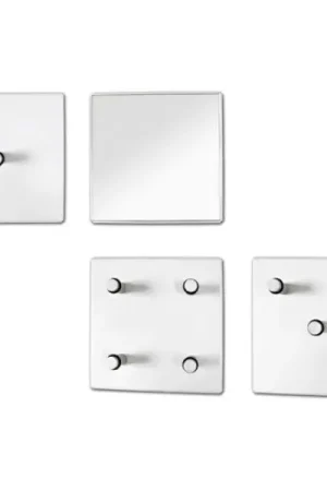 Tijdelijk Beschikbaar Wandpaneelset met spiegel | High Gloss White