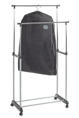 Trolleykapstok met dubbele chromen rails | Zilverkleur | 10 kg draagvermogen Snelle Levering