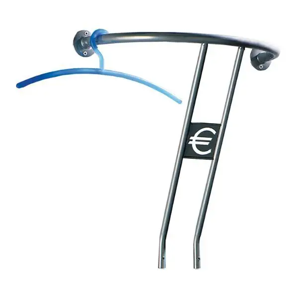 Rechtstreeks Van De Fabrikant Wandkapstok | Aluminiumkleur | Euro-design | 20 kg capaciteit