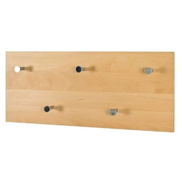 Lage Kosten Wandpaneel met 5 knoppen | 60 x 6 x 25 cm | Artisan Oak-design