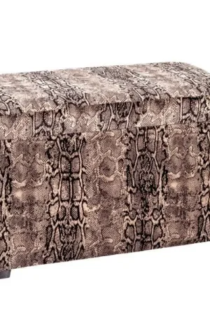 Op = Op Opbergkist | 65 x 40 x 42 cm | Snakeskin-design
