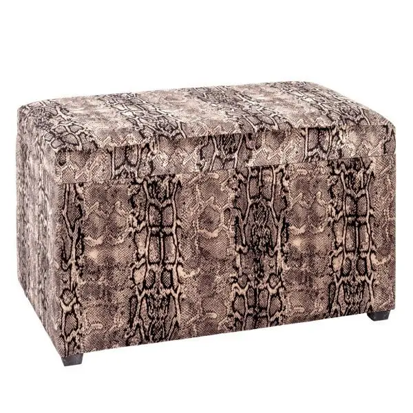 Op = Op Opbergkist | 65 x 40 x 42 cm | Snakeskin-design