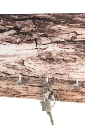 Wandpaneel met 8 haken | 30 x 5 x 21 cm | Wild Oak-design Op = Op