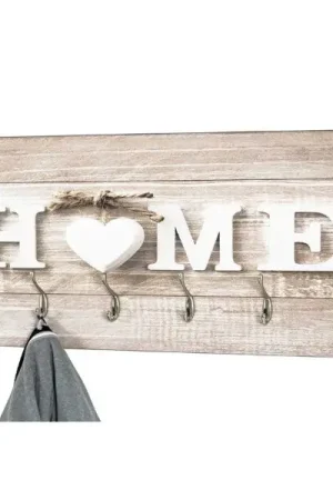 Wandpaneel met 6 haken | 90 x 8 x 40 cm | Home-design Seizoensaanbieding