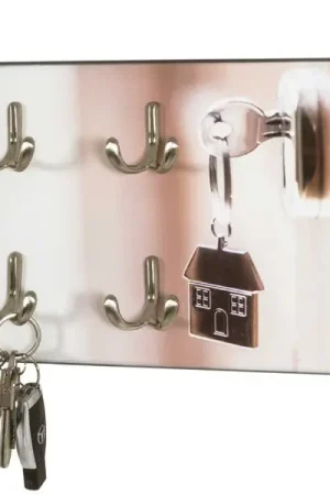 Wandpaneel met 4 haken | 30 x 5 x 21 cm | Metalen design Beperkte Voorraad