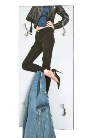 Alleen Vandaag Wandpaneel met 4 haken | 40 x 8 x 90 cm | Fashion-design