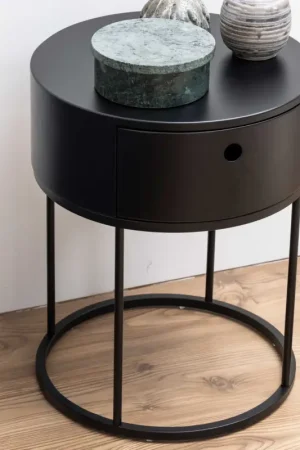 Beste Prijs Nachtkastje Polo met lade - zwart
