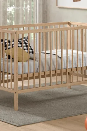 Gecertificeerd Babybed Dino | 60 x 120 cm | verstelbaar | dennenhout