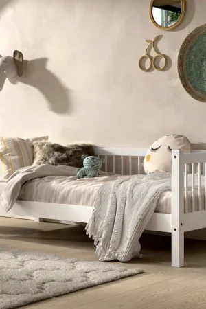 Kajuitbed Forrest 90x200 cm - massief beukenhout - wit Voordeelprijs