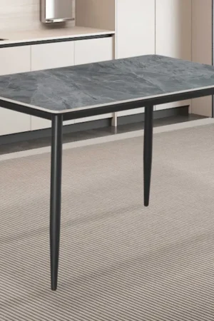 Eettafel Kenzo | 140 x 80 x 75 cm | Grijs/Steen Actieprijs