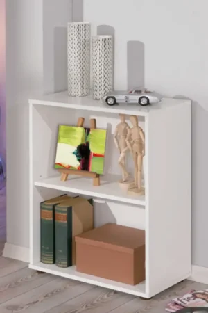 Snelle Levering Boekenkast Parini 2 vakken - wit