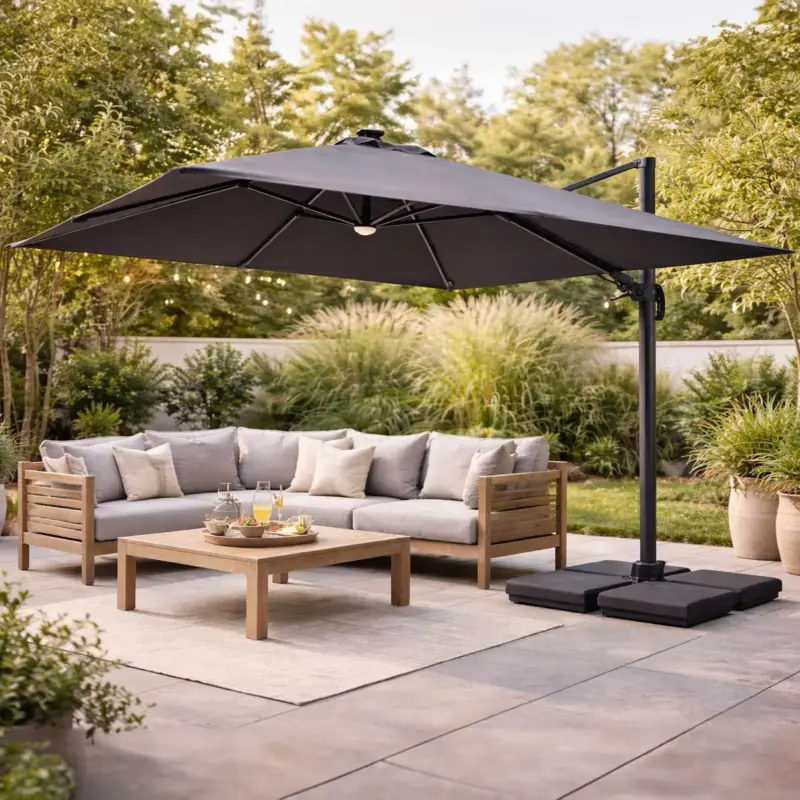 Nieuw Parasol Balbao Gescova - 300x300 cm - Antraciet aluminium