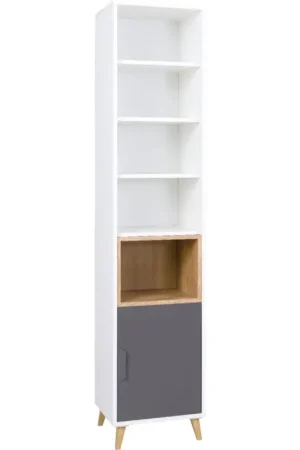Rekkenkast JOKI JK04 Wit / Grafiet / Grijs Speciale Aanbieding