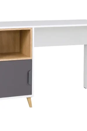 Alleen Vandaag Bureau JOKI JK14 Wit / Grafiet / Grijs