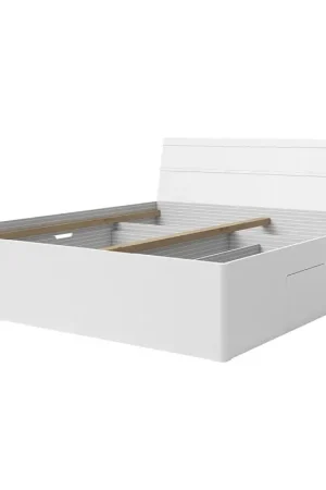 Lage Kosten Bed met opbergruimte 160x200 DELTA BE51 Wit