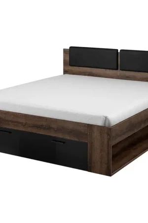 Korting Bed 140x200 GALA GX50 Monastery Eikenhout / Zwart