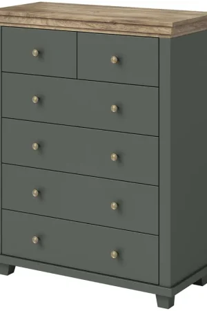 Commode TEVORA EV45 Groen / Lefkas Eikenhout Express Levering