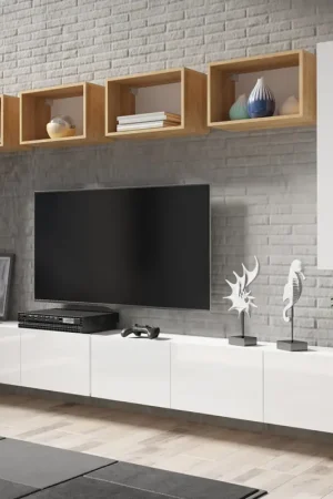Laatste Kans Wandmeubel CALABRIA 35 Wit / Witte Glans