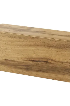 Actieprijs Verticale vitrinekast met volledige deuren 90 GOVI VG5F Wotan Eikenhout