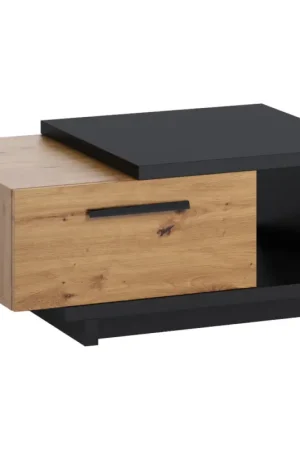 Betrouwbaar Salontafel INEZA IN09 eiken artisan / zwart