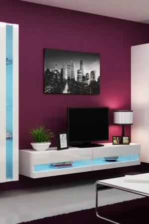 Alleen Vandaag Woonwand GOVI NEW 6A wit / wit hoogglans