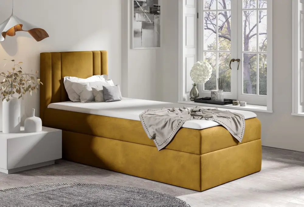 Continentaal bed CAMEO 100x200 rechts monolith 48 Direct Verzonden