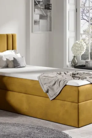 Beperkte Voorraad Continentaal bed CAMEO 90x200 links monolith 48