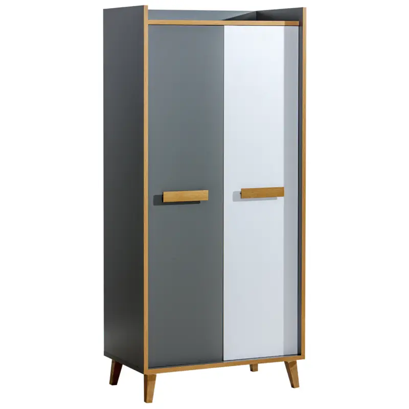 Kast WERSA W1 antraciet / riviera eiken / brilwit Must-Have