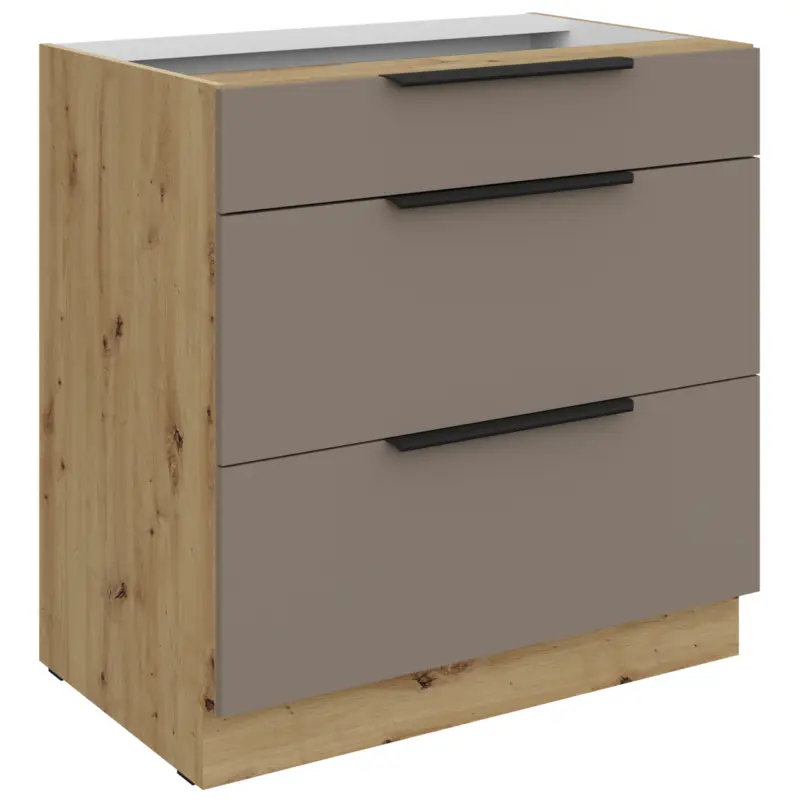 Ladekast 80 ERIS 04 Artisan Eikenhout / Zandgrijs AFM Beperkte Voorraad